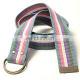 2015 Fashionable Double Circle Buckle D Ring Canvas Belt thumbnail-3