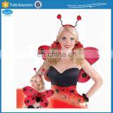 Womens Ladybug Wings Headband Halloween Costume Accessory thumbnail-1