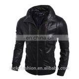 OEM Service Custom Motorcycle PU Leather Jacket Men thumbnail-3