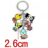 Fashion Anime Key Chain The Avengers Key Chain Iron Man Captain America Key Chain Wholesale Fashion Cos New Hot