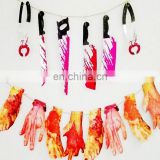 Halloween decoration bloody weapons garland Hanging Pennant Spooky banner
