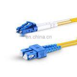 1m (3ft) LC UPC to SC UPC Duplex 2.0mm PVC(OFNR) 9/125 Single Mode Fiber Optical Patch Cord Cable thumbnail-2