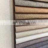 High Quality Upholster 100% Polyester Woven Trending Products Coating Sofa Linen Look Fabric thumbnail-5