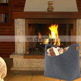Wholesale Felt Firewood Basket Indoor With Handle thumbnail-1