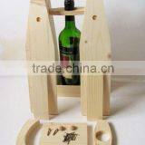 Custom DIY Wooden Wine Carrier,Single Bottle Tote thumbnail-3