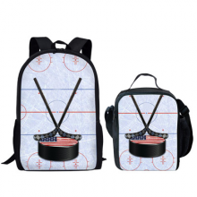 Cartoon Ball Game Pattern Schoolbags Student Backpack Set Unisex OEM Customized Logo thumbnail-4