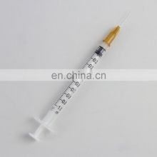 With Needle Syringe medical grade plastic 1ml  syringes for vaccines luer lock