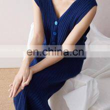 Women Cashmere Sleeveless One Piece Jumpsuit Wide Leg Loose Rompers thumbnail-3