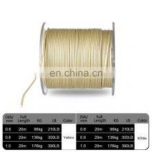 New 12 Strands 20m PE Jig Assist Fishing Line 2 Colors Carp Fishing Hook Links Fishing Line thumbnail-2