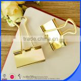Hot selling stationery wholesale gold binder clips                        
                                                Quality Choice