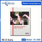New Arrived 5 Inch Usb Video Brochure thumbnail-3