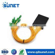 SC APC UPC 1 x 8 Оптический волоконный PLC - сплиттер SC - сплиттер в корпусе из ABS thumbnail-3