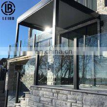 Customized Size Stainless Steel Glass Post Railings for Staircase/Deck/Balcony