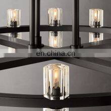 Hengzhi Americas Design Crystal Hanging Lamps ARCACHON LED ROUND TWO-TIER CHANDELIER 60