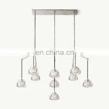 American Style Modern Decorative Wedding Decor Hotel Candle Hanging Iron Copper Pendant Light Led Chandelier thumbnail-3