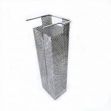 High Quality Wholesales Stainless Steel Woven Mesh Basket With Handle For Goods Storage thumbnail-2