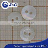 2 Holes River Shell White Colour Buttons With Engrave Logo thumbnail-4