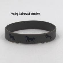 Wholesale Factory Price in Stock Horse Pattern Silicone Wristband Print Soft Silicone Bracelet thumbnail-2