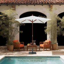 Commercial Modern Design Beech Wood Parasol, Wooden Patio and Garden Umbrella With 6 Ribs, Outdoor Furniture Umbrella thumbnail-5