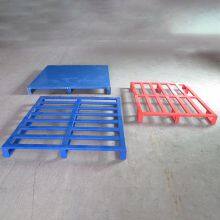 Maßgeschneiderte Holzoberflächen-Stahlpalette mit Gabelstaplerzugangsschlitzen thumbnail-5