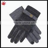 Ladies Cheap Touch Finger Fashion Woolen Gloves With Belt thumbnail-2