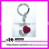 Jeweled Rhinestone Alphabet Keychain