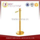 Brass Crown Rope Stanchion With Cement Base thumbnail-1