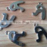 2015 New Arrive Letter R Shape Zinc Alloy Material Metal Badges in Silver High Gloss NF -- Z1518 thumbnail-2