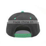Flat Bill Snapback Hat With Green Under Brim thumbnail-4