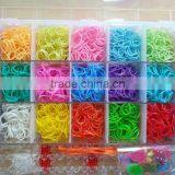 Look!! Cheapeast 2014 Newest Various of Colors Loom Bands Kit, Wholesale Ecofriendly Rubber Loom Bands Bracelet Kit in Bulk!!! thumbnail-1