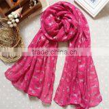 Wide 100% Cotton Pashmina Shawl Scarf for Women thumbnail-5