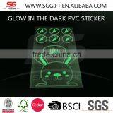 PE, PET, PVC Glow in the Dark Sticker