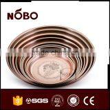 Ancient Copper Embossed Grape Plate, Stainless Steel Non-slip Serving Tray thumbnail-2