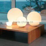 Decorative Hand Knitting Cover Glass Bedside Table Lamp With White Glass Lamp Shade