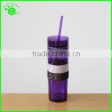 Plastic Drinking Mug With Straw
