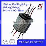 SRH 3899- 6p12s Through bore slip ring ID38mm. OD99mm.18Wires, 10A x6wires 5Ax12wires                        
                                                Quality Choice