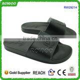 Fashion Black PU injection sandals slipper matching clothes and Hat