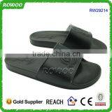 Fashion Black PU Injection Sandals Slipper Matching Clothes and Hat