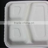 2014 USA FDA Disposable Biodegradable Hotel Fast Food Bagasse Paper Box thumbnail-1