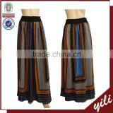 Ladies Printed Plus Size Long Skirt Models HS150432000 thumbnail-1
