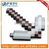Kids Game Cosplay Toy Pixel Weapon Iron Color EVA Foam Pickaxe