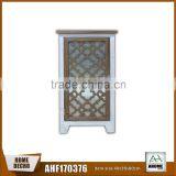 New Model Tall Thin Multi Color Carved Frame Metal Door Bedside Corner Table Furniture