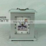 Wood Eiffel Tower Table Clock thumbnail-1