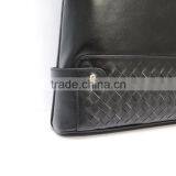 Special Design Men's Black First Layer Lambskin Leather Multifunctional Zipper Briefcase thumbnail-4