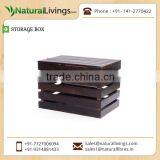 Compact Upholstered Foldable Storage Box to Add Elegance to Living Room thumbnail-3