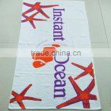 2015 HOT Sell 100% Cotton Velvet Printing Letter Printing Croatia Beach Towel English Letter Promotional Towel thumbnail-5