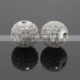 Grade AAA 8mm Natural White Zircon Balls With 24k Gold Plated CZ Jewelry thumbnail-5