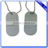 Promotion Cheap Custom Souvenir Silver Dog Tag With Chain