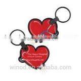 Gift Item PVC Mini Cute Led Flash Light Keychain thumbnail-1