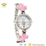 Promotion price watch waterproof multi colors stainless steel hand watch for girl wrist watch movement 7037